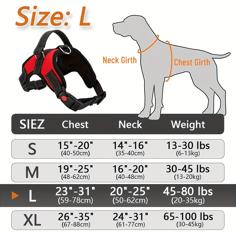 Doglee Ultimate No-Pull Reflective Adjustable Dog Harness with Handle - Premium Comfort, Easy Walking, and Enhanced Visibility - Ideal for Training, Outdoor Adventures, and Everyday Use