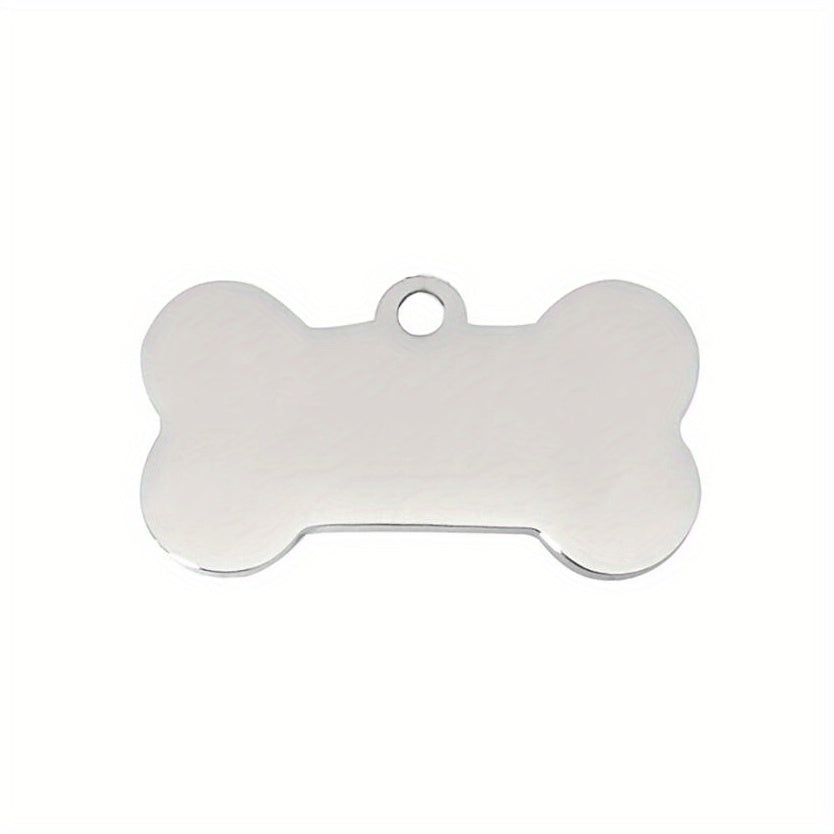 [Customized] Laser Engraved Dog Bone Shape Listing Name Phone Number Private Customization
