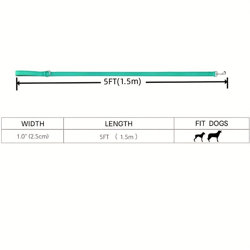 Safe and Comfortable Reflective Double-Sided Dog Leash for Walking and Training