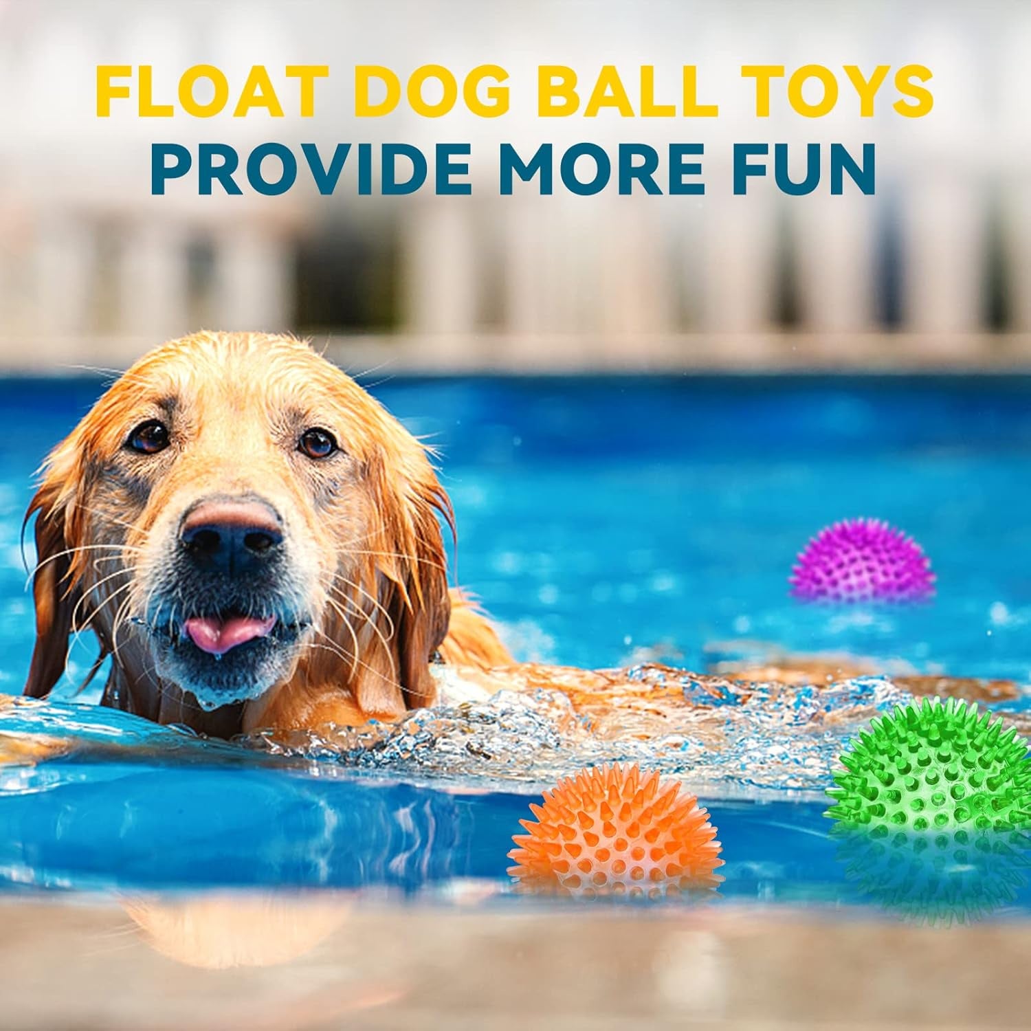 Spiky Dog Ball for Clean Teeth and Training, Squeaky Dog Toys, Durable Dog Toys for Aggressive Chewers, Puppy Chew Toys for Teething, Magic Props 3.5"Large Dog Toys Ball, Fetch Toys for Large Dogs