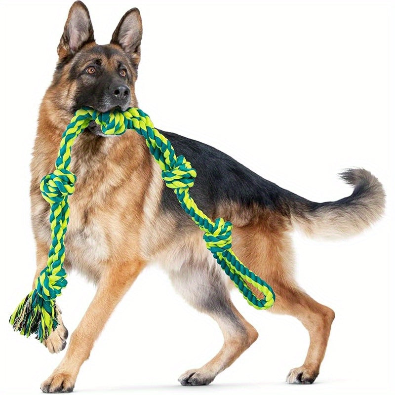 14-Pack Durable Cotton Blend Dog Chew Toys, XL Interactive Rope Toys for Aggressive Chewers, All Breed Sizes, Teeth Cleaning Dog Toys for Large Breeds, Heavy Duty Play Toys for Christmas and Halloween Decor