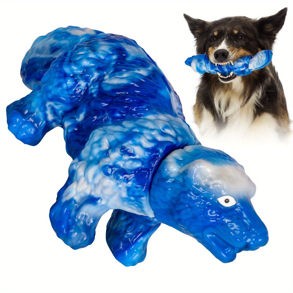 [Tough Dog Toys for Aggressive Chewers] Large Breed Tough Dog Toys - Aggressive Chewers Chew Toys, Nylon and Rubber Bones, Big Toy for Medium Puppy Teething