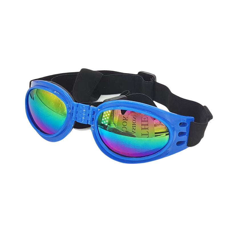 UV Protection Dog Sunglasses with Adjustable Head Strap - Keep Your Pet's Eyes Safe and Stylish