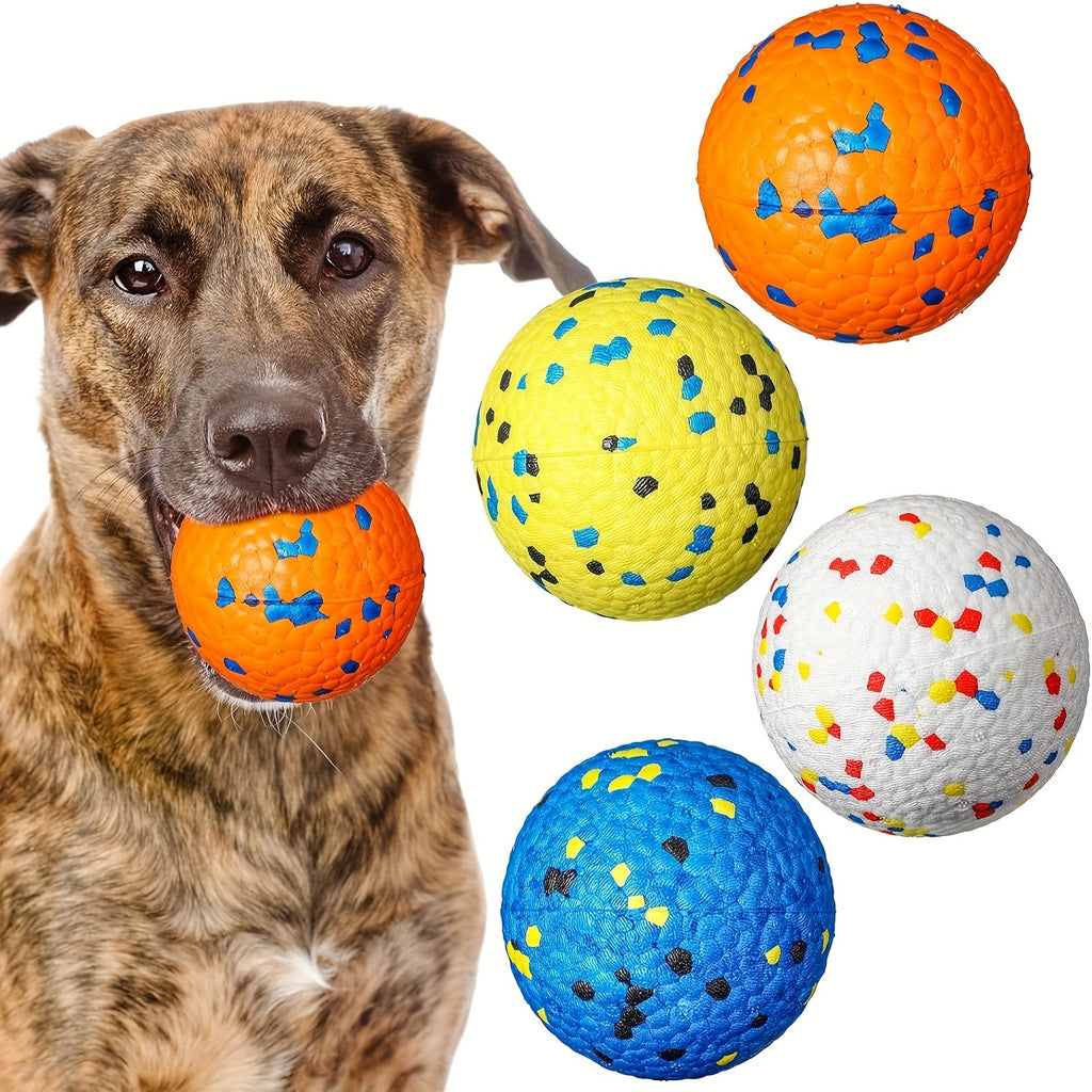 4 Pcs Dog Tennis Balls For Aggressive Chewers Dog Toys For Teething Durable Puppy Chew Toy Floating Dog Pet Fetch Toy Ball For Large Medium Small Dog