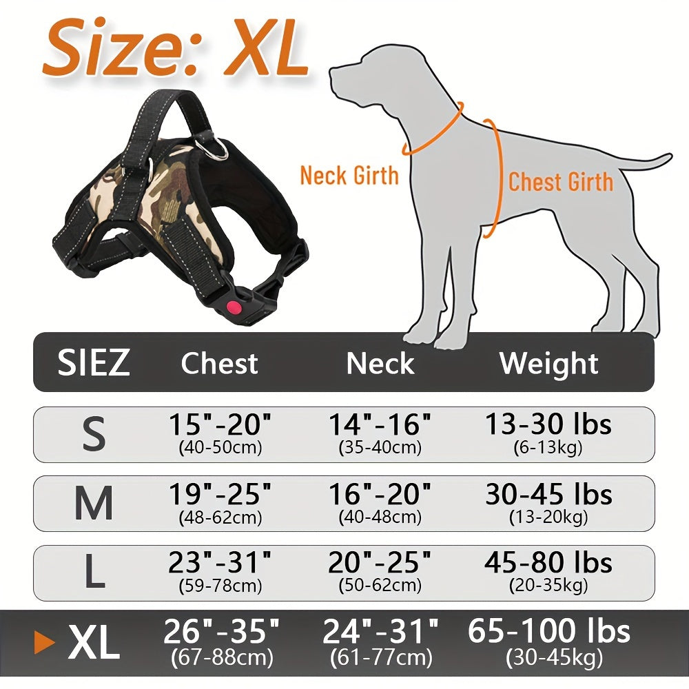 Doglee Ultimate No-Pull Reflective Adjustable Dog Harness with Handle - Premium Comfort, Easy Walking, and Enhanced Visibility - Ideal for Training, Outdoor Adventures, and Everyday Use