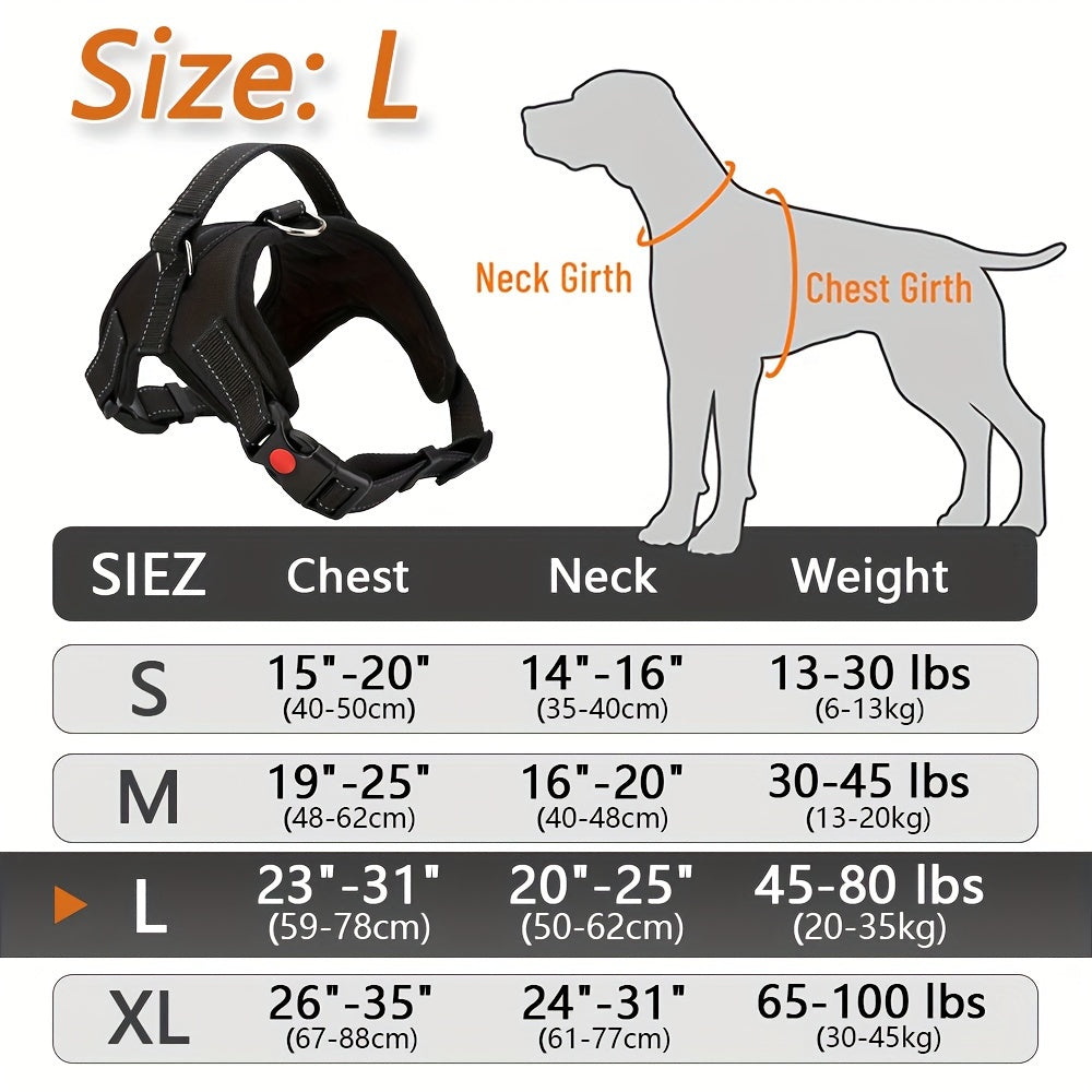 Doglee Ultimate No-Pull Reflective Adjustable Dog Harness with Handle - Premium Comfort, Easy Walking, and Enhanced Visibility - Ideal for Training, Outdoor Adventures, and Everyday Use