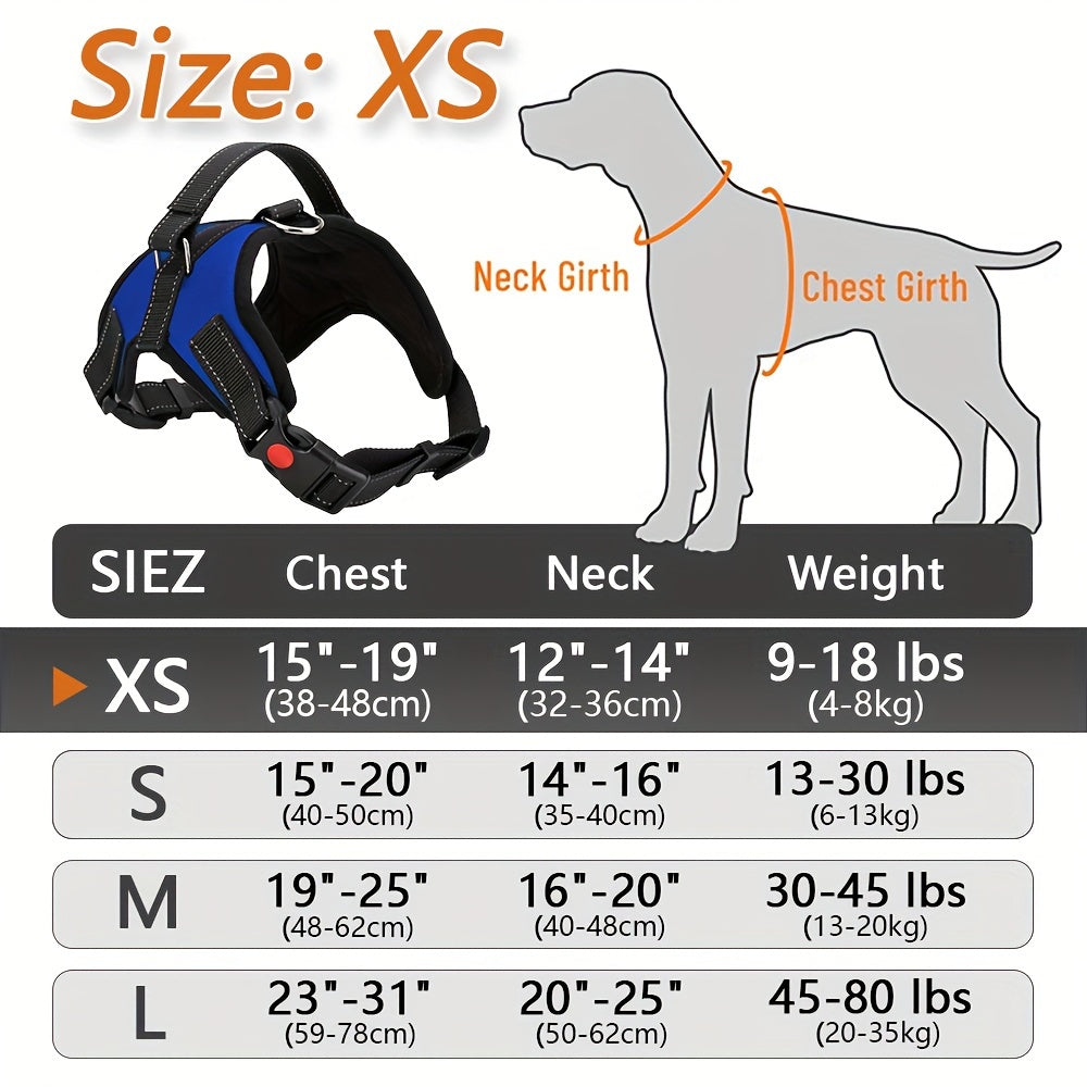 Doglee Ultimate No-Pull Reflective Adjustable Dog Harness with Handle - Premium Comfort, Easy Walking, and Enhanced Visibility - Ideal for Training, Outdoor Adventures, and Everyday Use