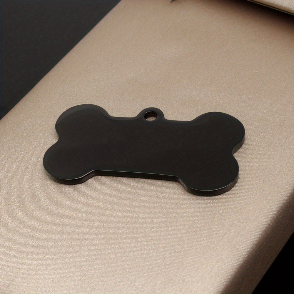 [Customized] Laser Engraved Dog Bone Shape Listing Name Phone Number Private Customization
