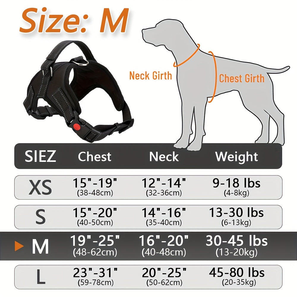 Doglee Ultimate No-Pull Reflective Adjustable Dog Harness with Handle - Premium Comfort, Easy Walking, and Enhanced Visibility - Ideal for Training, Outdoor Adventures, and Everyday Use