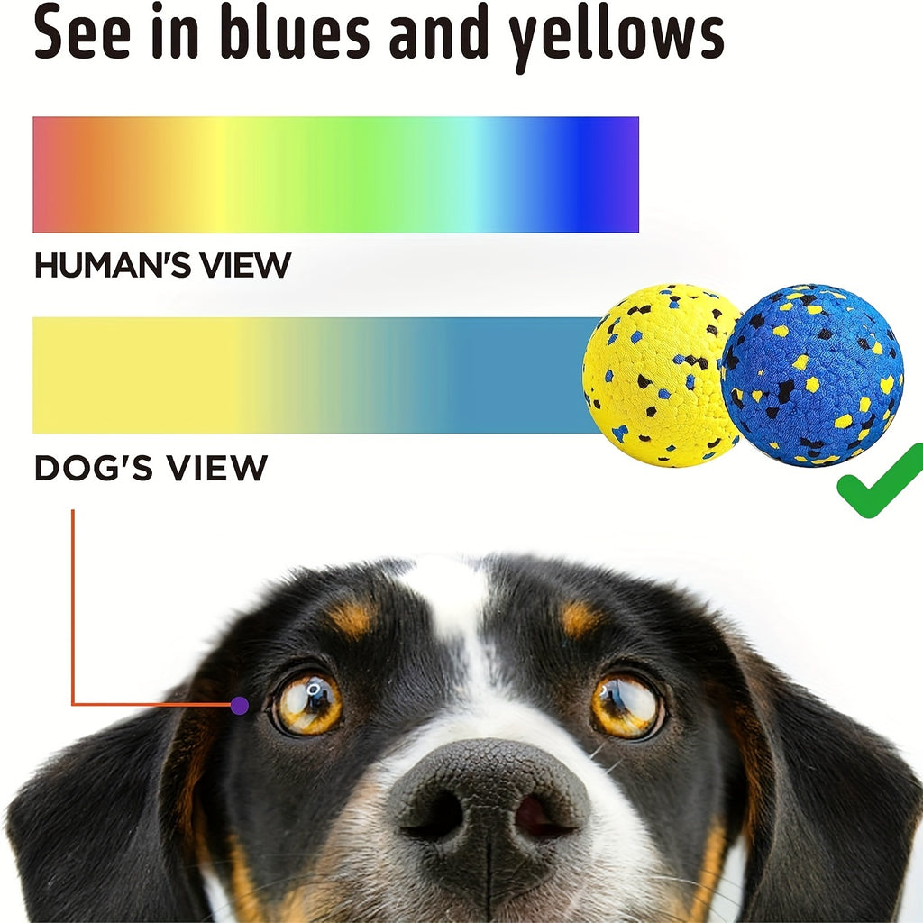 4 Pcs Dog Tennis Balls For Aggressive Chewers Dog Toys For Teething Durable Puppy Chew Toy Floating Dog Pet Fetch Toy Ball For Large Medium Small Dog