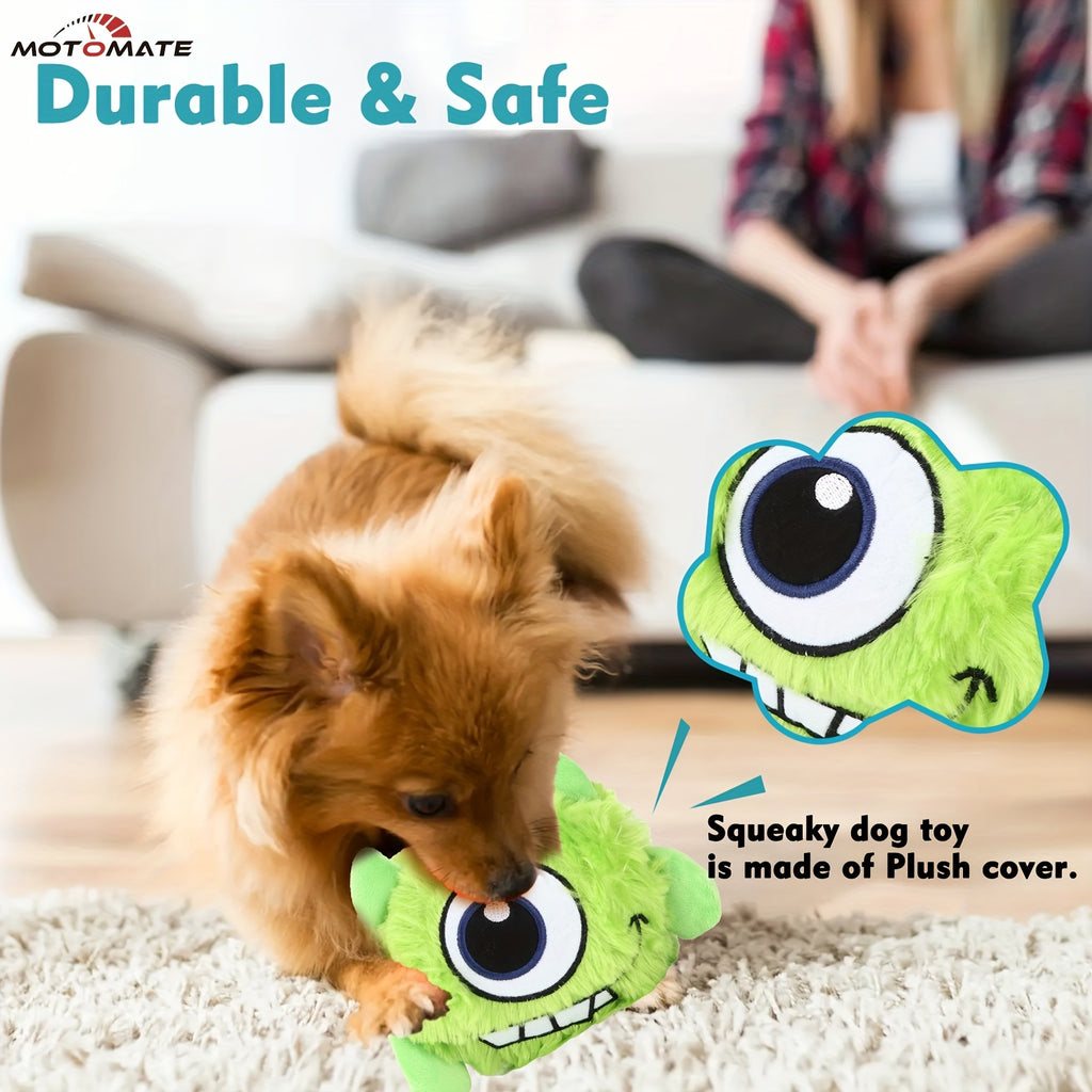 Motomate for Interactive Dog Toys, Rechargeable Self Moving Balls, Chewable Plush Cover, Small and Medium Dogs (Green)