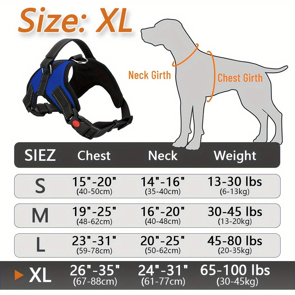 Doglee Ultimate No-Pull Reflective Adjustable Dog Harness with Handle - Premium Comfort, Easy Walking, and Enhanced Visibility - Ideal for Training, Outdoor Adventures, and Everyday Use