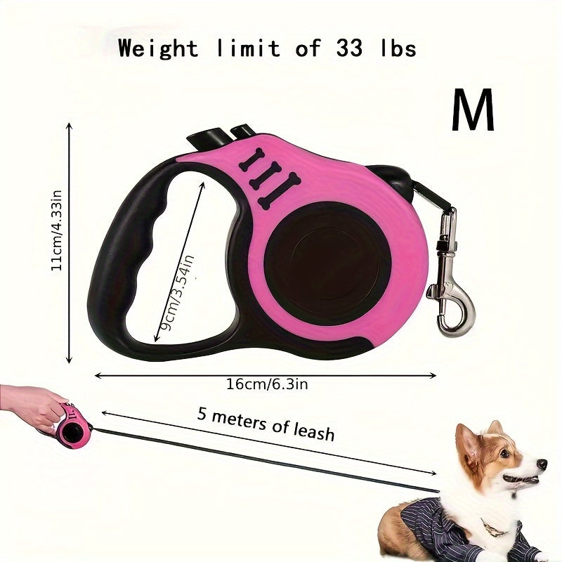 Make Outdoor Walks Easier With This Automatic Retractable Dog Leash - 3/5 Meter Minimalist Design!
