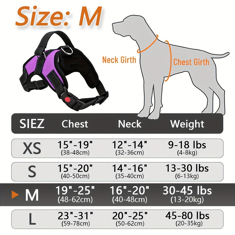 Doglee Ultimate No-Pull Reflective Adjustable Dog Harness with Handle - Premium Comfort, Easy Walking, and Enhanced Visibility - Ideal for Training, Outdoor Adventures, and Everyday Use