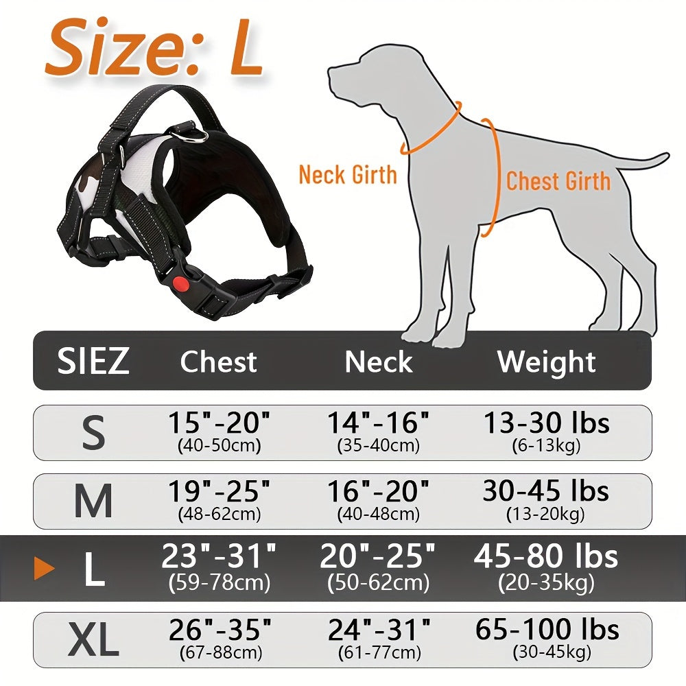 Doglee Ultimate No-Pull Reflective Adjustable Dog Harness with Handle - Premium Comfort, Easy Walking, and Enhanced Visibility - Ideal for Training, Outdoor Adventures, and Everyday Use