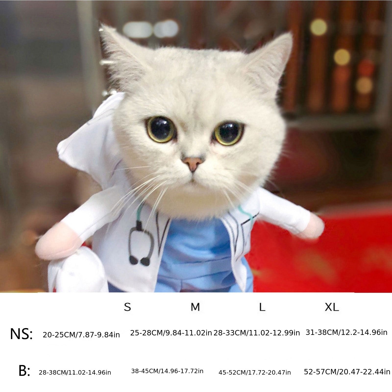 Adorable Small Breed Pet Policeman Costume - Polyester Knit Fabric, Cool Outfit with Hat for Christmas Halloween Party, Fun Cat Clothes for Small Dogs and Cats