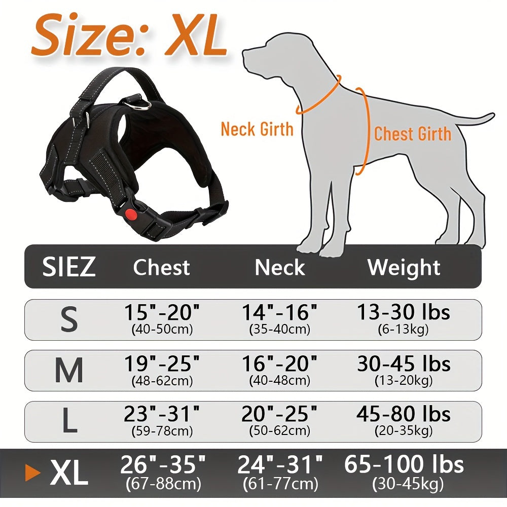Doglee Ultimate No-Pull Reflective Adjustable Dog Harness with Handle - Premium Comfort, Easy Walking, and Enhanced Visibility - Ideal for Training, Outdoor Adventures, and Everyday Use