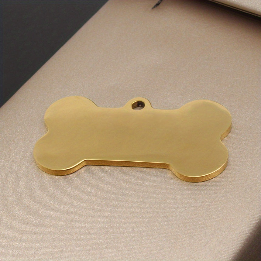 [Customized] Laser Engraved Dog Bone Shape Listing Name Phone Number Private Customization