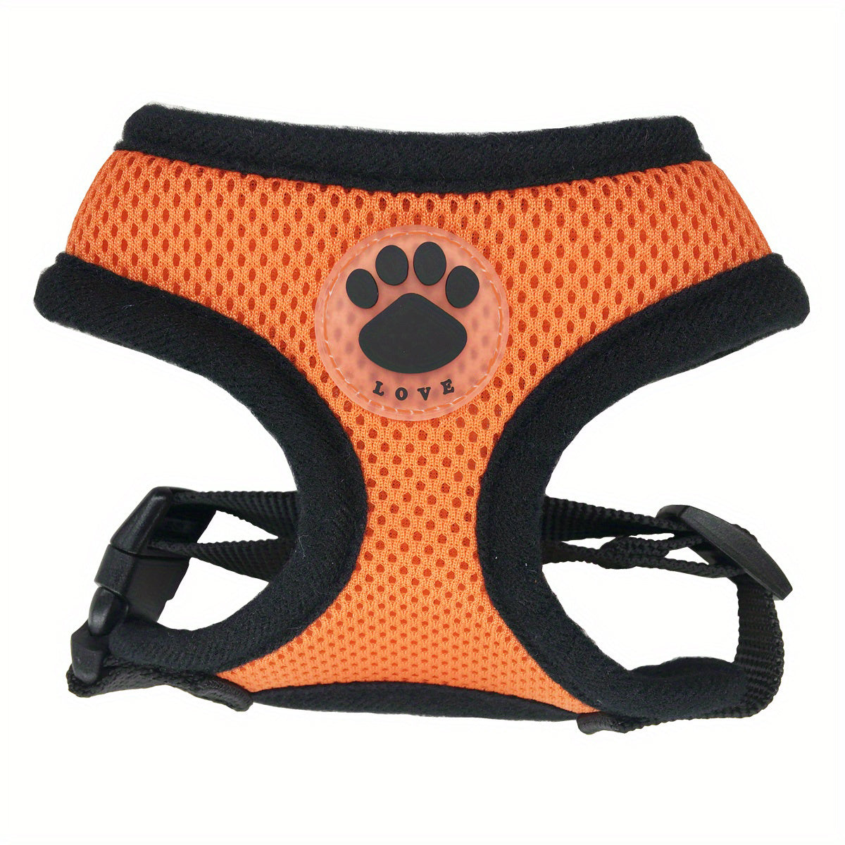 Dog Chest Strap with Paw Size Adjustment Sandwich Breathable Mesh Soft and Comfortable No Pull Handle 5 Sizes
