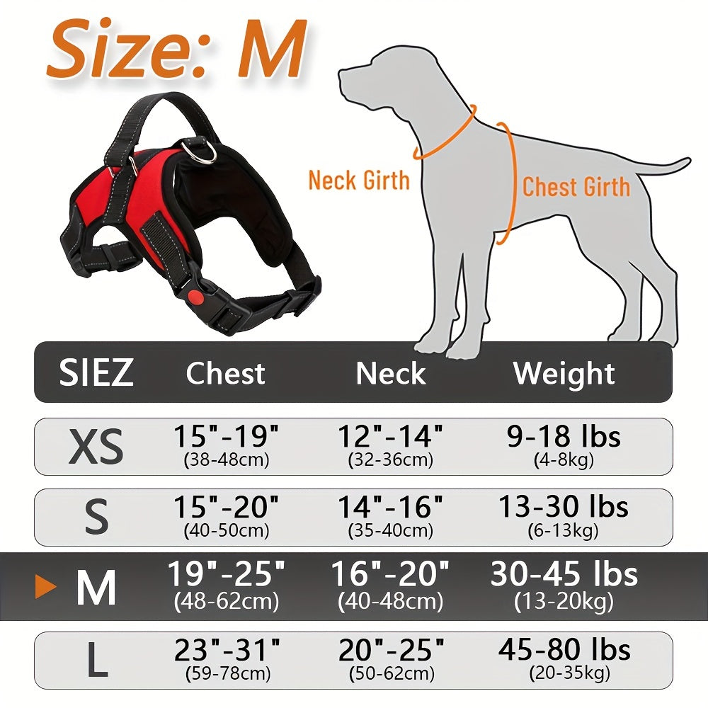 Doglee Ultimate No-Pull Reflective Adjustable Dog Harness with Handle - Premium Comfort, Easy Walking, and Enhanced Visibility - Ideal for Training, Outdoor Adventures, and Everyday Use
