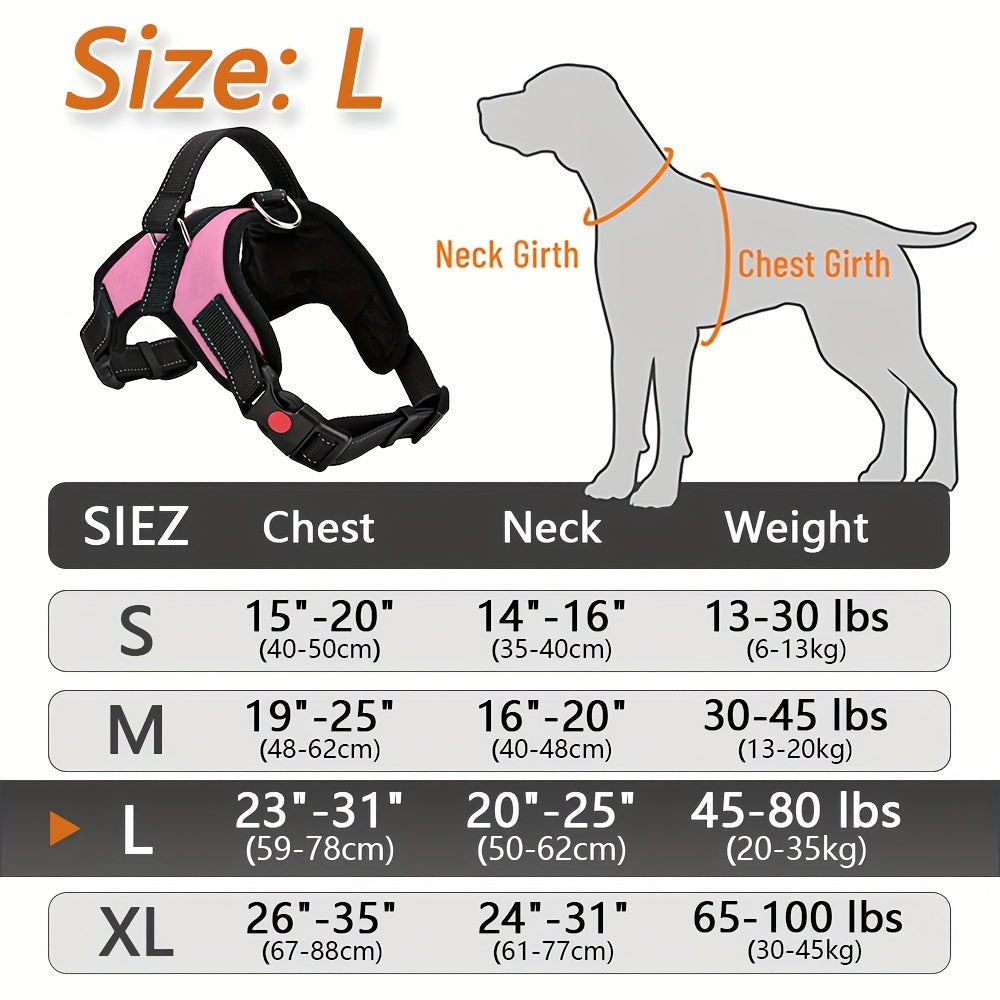 Doglee Ultimate No-Pull Reflective Adjustable Dog Harness with Handle - Premium Comfort, Easy Walking, and Enhanced Visibility - Ideal for Training, Outdoor Adventures, and Everyday Use