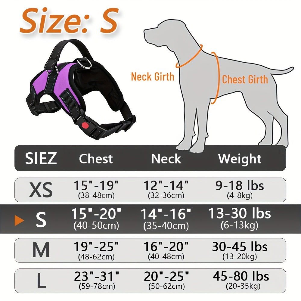 Doglee Ultimate No-Pull Reflective Adjustable Dog Harness with Handle - Premium Comfort, Easy Walking, and Enhanced Visibility - Ideal for Training, Outdoor Adventures, and Everyday Use