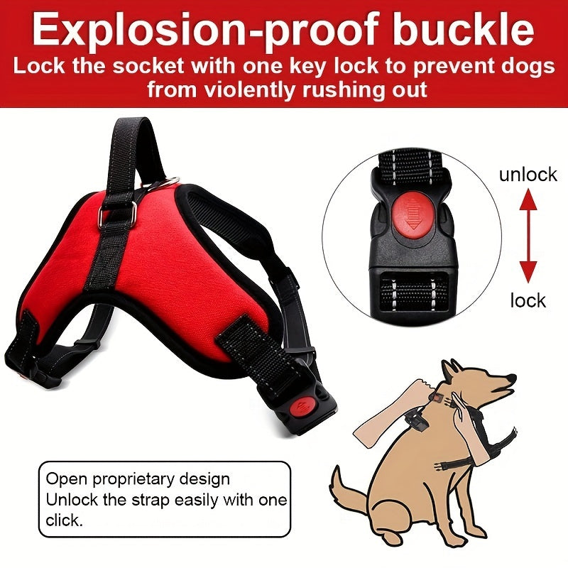 Doglee Ultimate No-Pull Reflective Adjustable Dog Harness with Handle - Premium Comfort, Easy Walking, and Enhanced Visibility - Ideal for Training, Outdoor Adventures, and Everyday Use