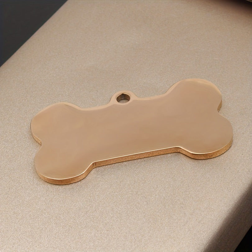 [Customized] Laser Engraved Dog Bone Shape Listing Name Phone Number Private Customization