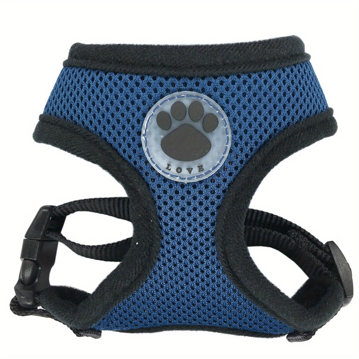 Dog Chest Strap with Paw Size Adjustment Sandwich Breathable Mesh Soft and Comfortable No Pull Handle 5 Sizes