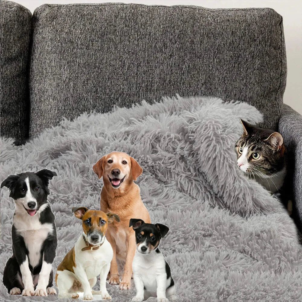 Plush Dog Blanket Winter Warm Pet Sheet Cat Dog Sofa Cushion Pet Mattress Household Carpet Comfortable Dog Sleeping Blanket