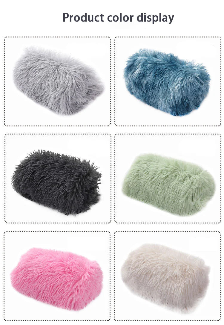 Plush Dog Blanket Winter Warm Pet Sheet Cat Dog Sofa Cushion Pet Mattress Household Carpet Comfortable Dog Sleeping Blanket