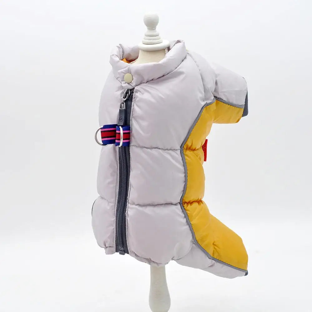 Dog Clothes for Small Dogs Girl/Boy Dog Both Use Pet Overalls Winter Warm Soft Padded Puppy Jumpsuit Full-Closed Belly Cuttable