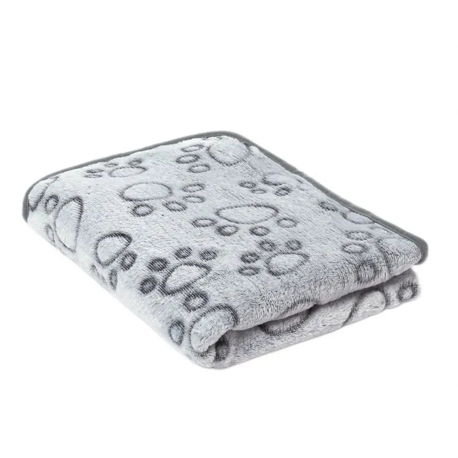 Pet Blanket Ultra-soft Fluffy Paw Printed Mat Pet Bed Dog Blanket Warm And Comfortable Blanket Suitable For Cats Dog Accessories