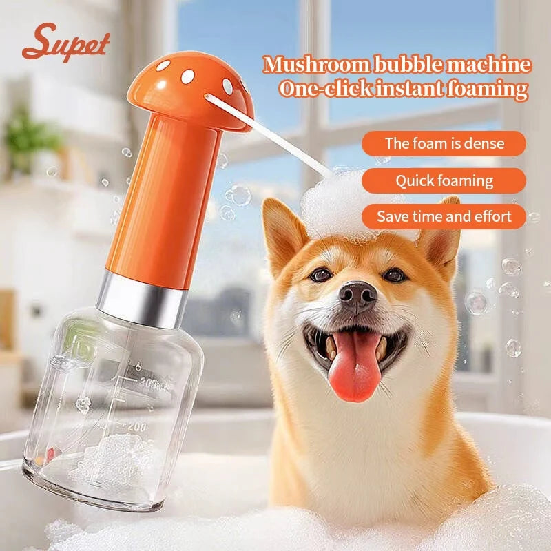 Electric Automatic Foam Machine,Rechargeable Shampoo Dispenser for Dog and Cat Bathingz,Pet Accessories,Household Clean,Bathroom