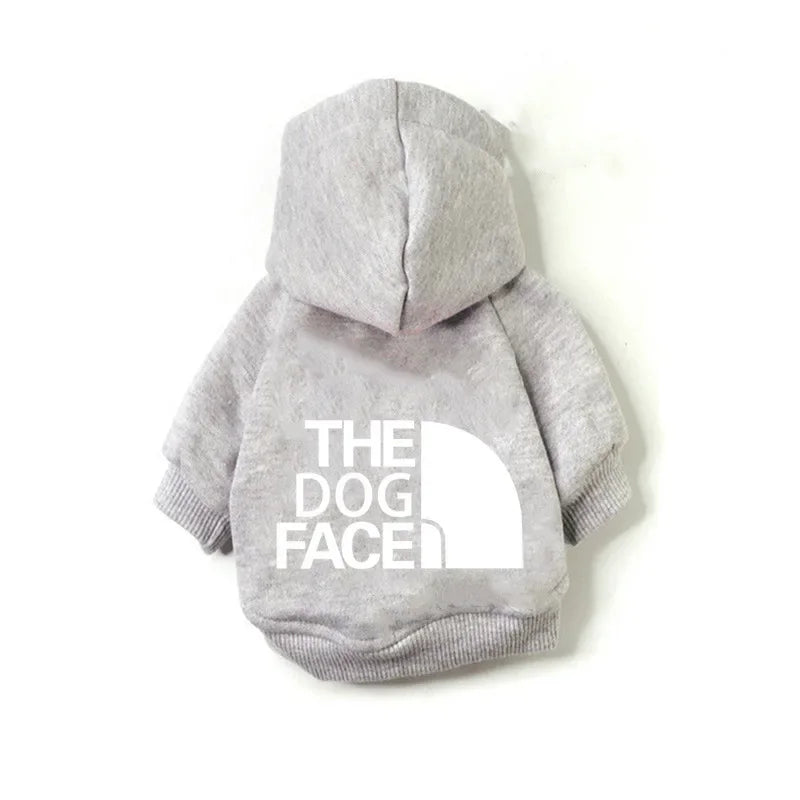 Dog Clothes Hoodies The Dog Face Wind Coat Warm for Small Large Dogs Jacket Sweatshirt French Bulldog Jacket Clothing