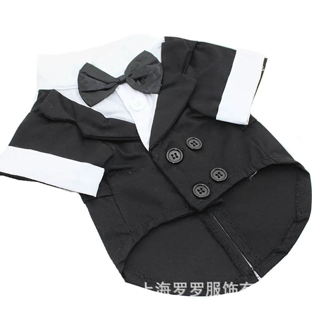 Dog Wedding Suit Big Dog Clothes Tuxedo Large Dog Formal Dress Welsh Corgi Samoyed Husky Golden Retriever Dobermann Clothing