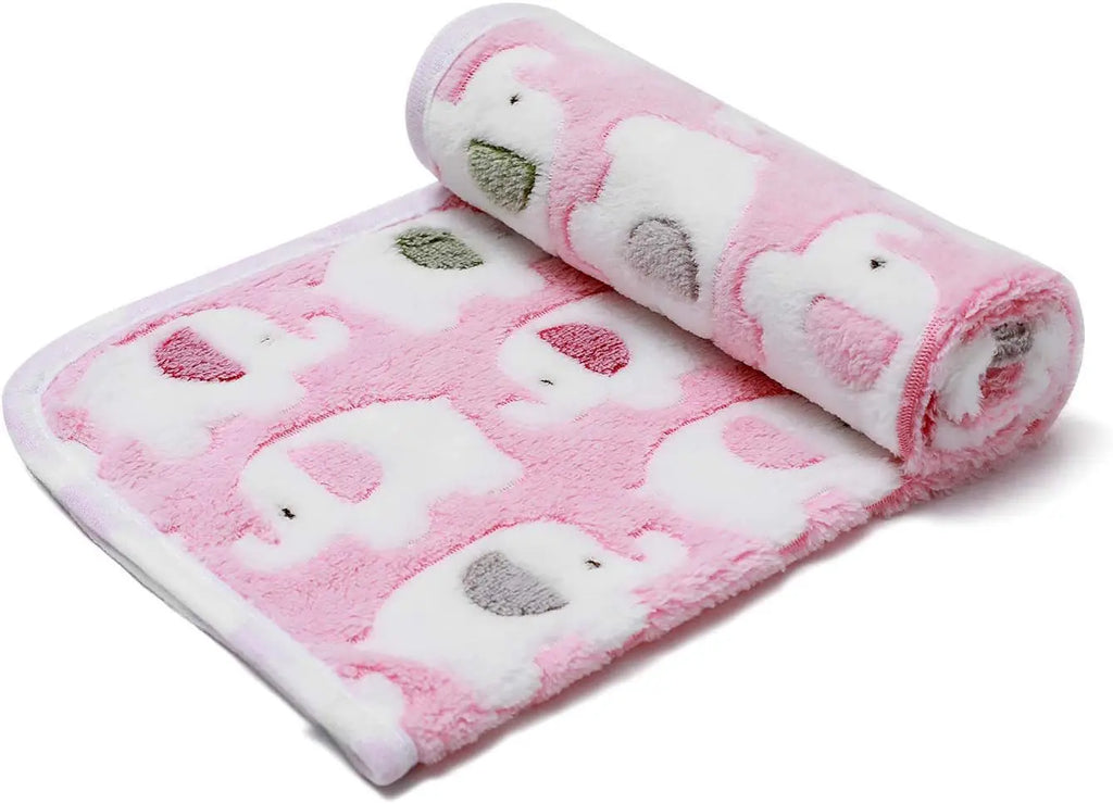 Winter Dog Footprint Blanket Soft And High Quality Flannel Pet Blanket Cat Bath Towel Dog Sleep Blanket Paw Print Pattern PetPad