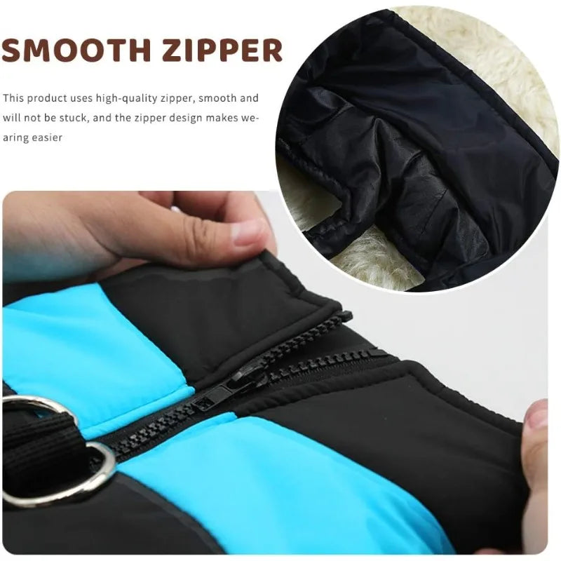 Dog warm jacket, pet vest protection, waterproof puppy clothing, soft dog coat in autumn and winter, dog clothing, puppy clothes