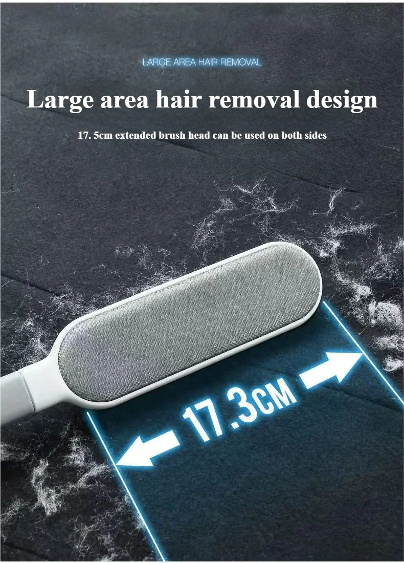 Lint Brush with Self-Cleaning Base Set Pet Hair Remover Brush Portable Dog & Cat Hair Remover Clothes Sofa Car Seat Cleaning