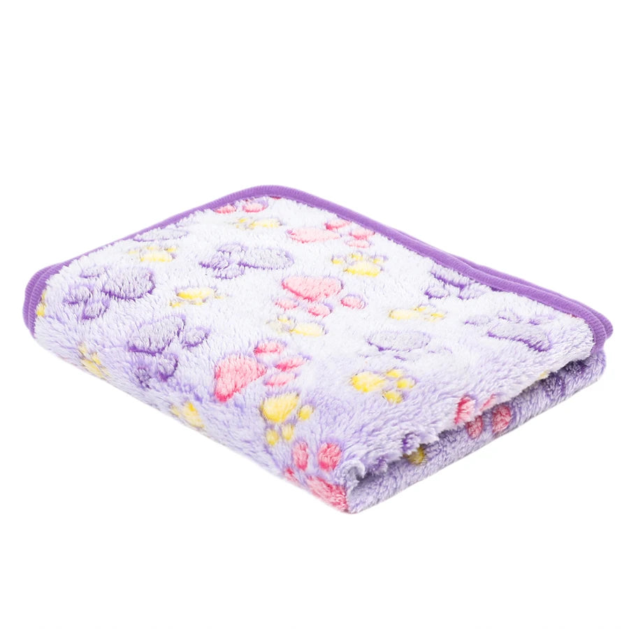 Pet Blanket Ultra-soft Fluffy Paw Printed Mat Pet Bed Dog Blanket Warm And Comfortable Blanket Suitable For Cats Dog Accessories