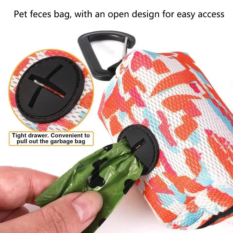 Pet feces bag dispenser, pet pick-up bag dispenser for going out, cat and dog feces, pet cleaning supplies