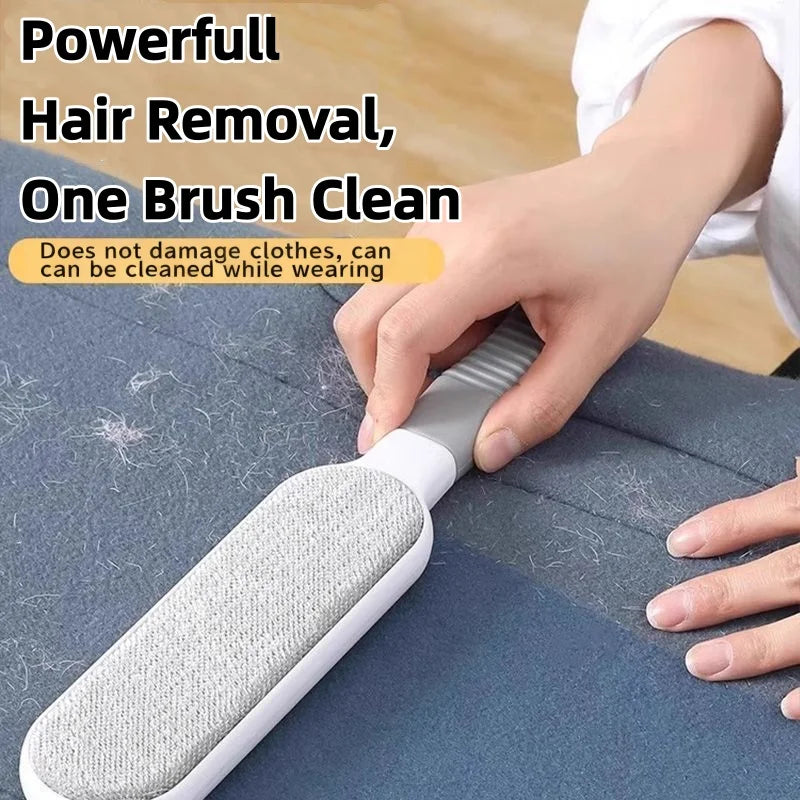 Lint Brush with Self-Cleaning Base Set Pet Hair Remover Brush Portable Dog & Cat Hair Remover Clothes Sofa Car Seat Cleaning