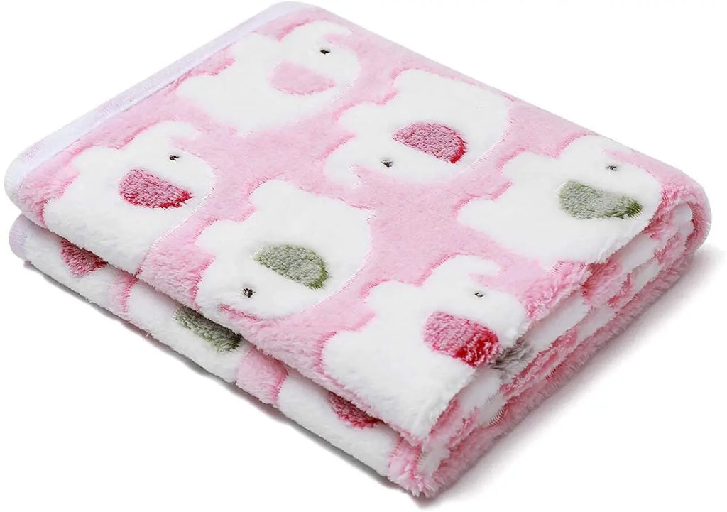 Winter Dog Footprint Blanket Soft And High Quality Flannel Pet Blanket Cat Bath Towel Dog Sleep Blanket Paw Print Pattern PetPad