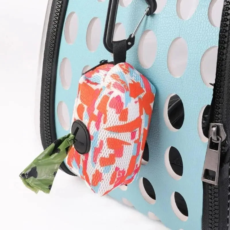 Pet feces bag dispenser, pet pick-up bag dispenser for going out, cat and dog feces, pet cleaning supplies