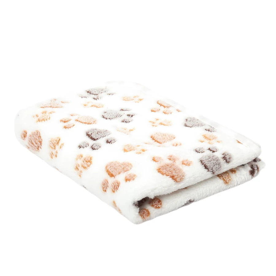 Pet Blanket Ultra-soft Fluffy Paw Printed Mat Pet Bed Dog Blanket Warm And Comfortable Blanket Suitable For Cats Dog Accessories