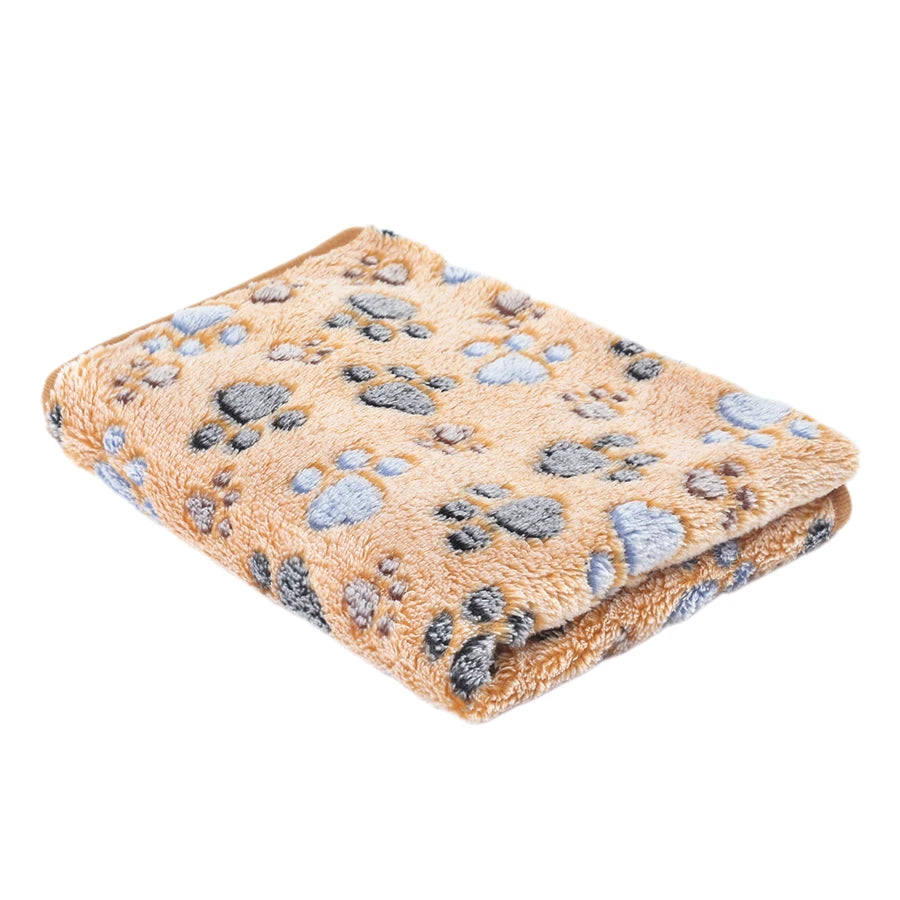 Pet Blanket Ultra-soft Fluffy Paw Printed Mat Pet Bed Dog Blanket Warm And Comfortable Blanket Suitable For Cats Dog Accessories