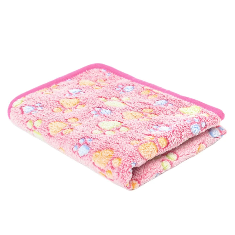 Pet Blanket Ultra-soft Fluffy Paw Printed Mat Pet Bed Dog Blanket Warm And Comfortable Blanket Suitable For Cats Dog Accessories