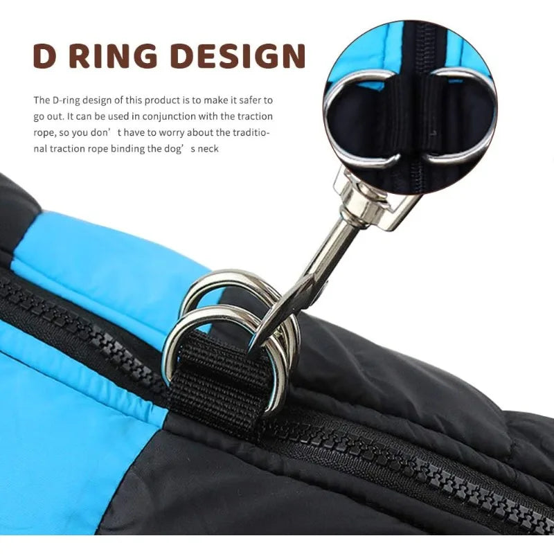 Dog warm jacket, pet vest protection, waterproof puppy clothing, soft dog coat in autumn and winter, dog clothing, puppy clothes