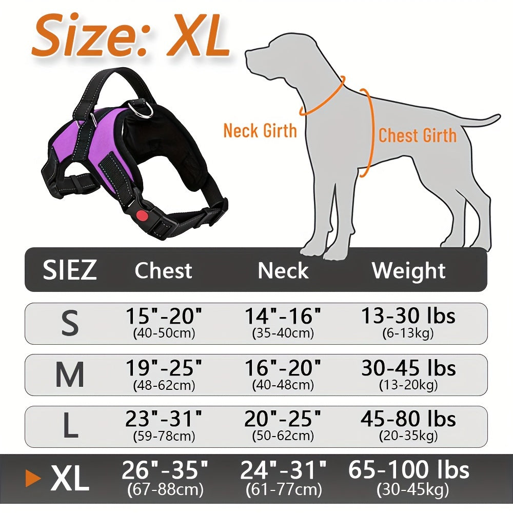 Doglee Ultimate No-Pull Reflective Adjustable Dog Harness with Handle - Premium Comfort, Easy Walking, and Enhanced Visibility - Ideal for Training, Outdoor Adventures, and Everyday Use