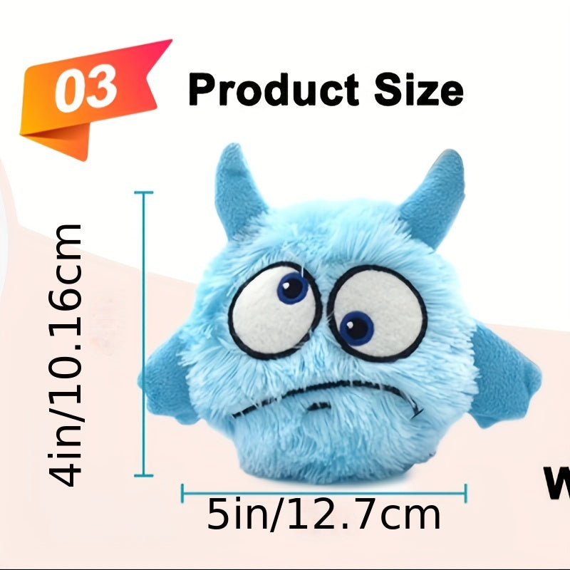 Motomate for Interactive Dog Toys, Rechargeable Self Moving Balls, Chewable Plush Cover, Small and Medium Dogs (Green)